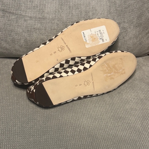 Loeffler Randall Leonie Chocolate/Cream Woven Ballet Flat - Picture 9 of 9